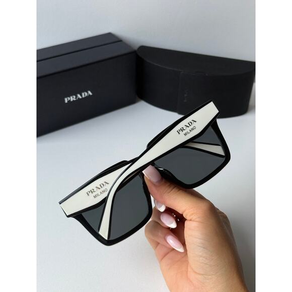 NEW Prada PR24ZSF Sunglasses in Brown White - Picture 2 of 5